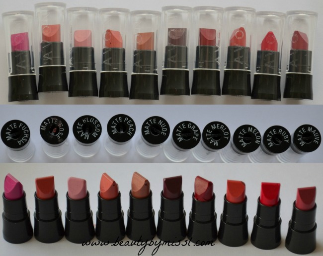 Avon Ultra Color Matte lipstick swatches - Beauty by Miss L