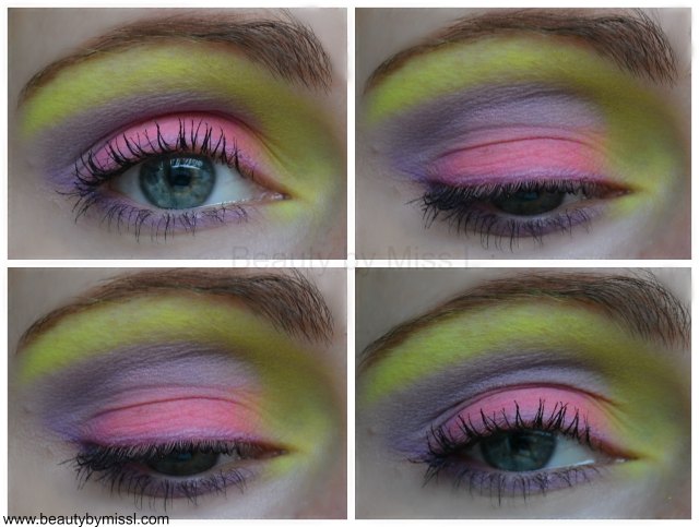 eyemakeup with BYS Limited Edition Neons eyeshadows 