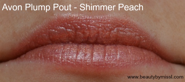 Avon Plump Pout lipstick Shimmer Peach