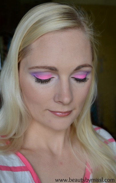 pink and purple makeup