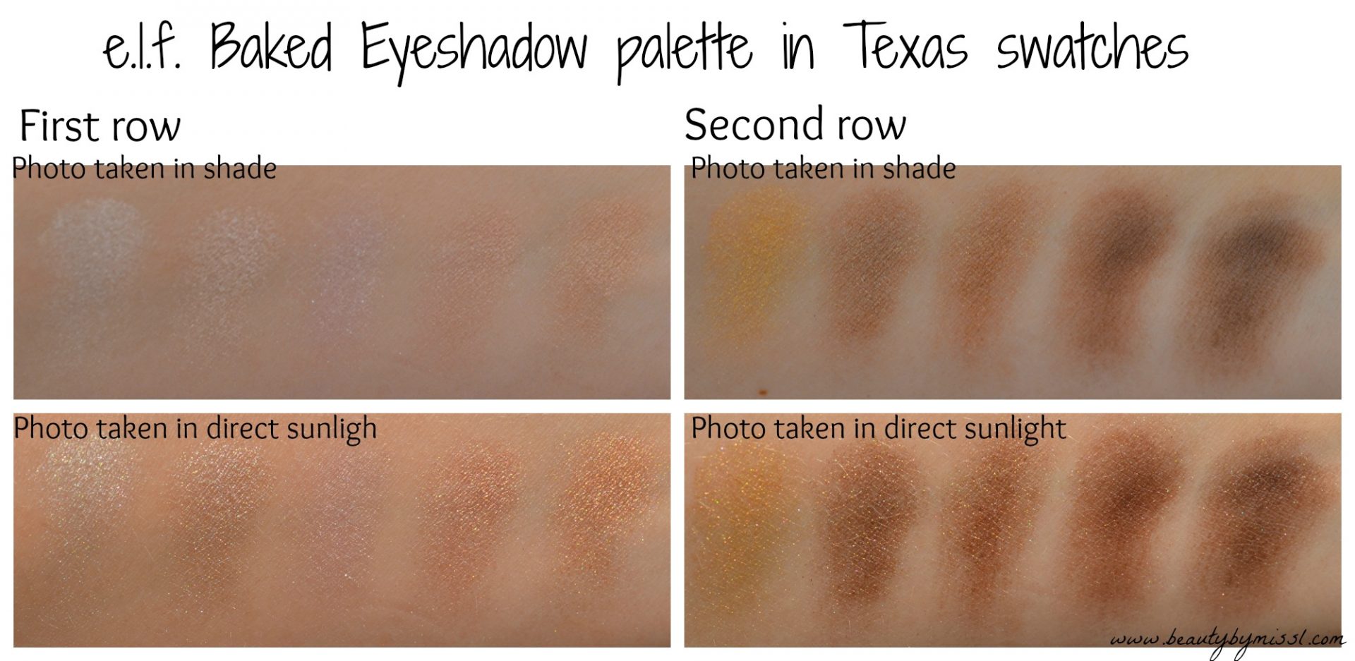 e.l.f. Baked Eyeshadow palette in Texas