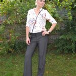 Dressy pants and floral blouse