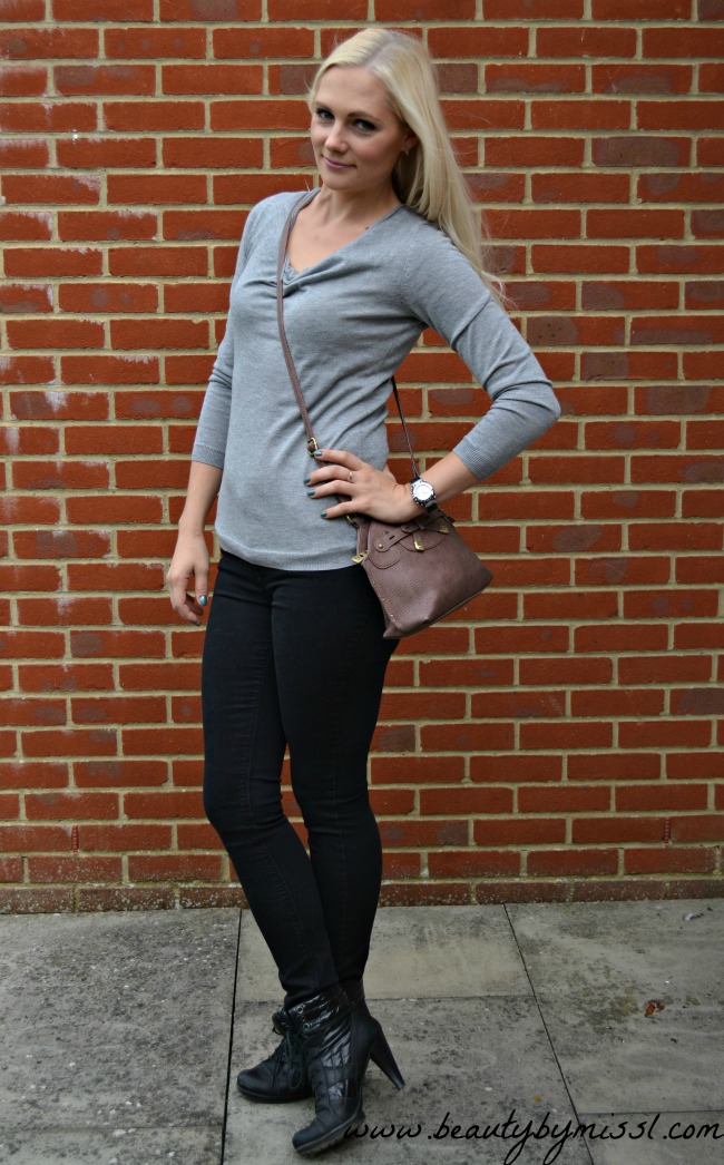 grey autumn outfit