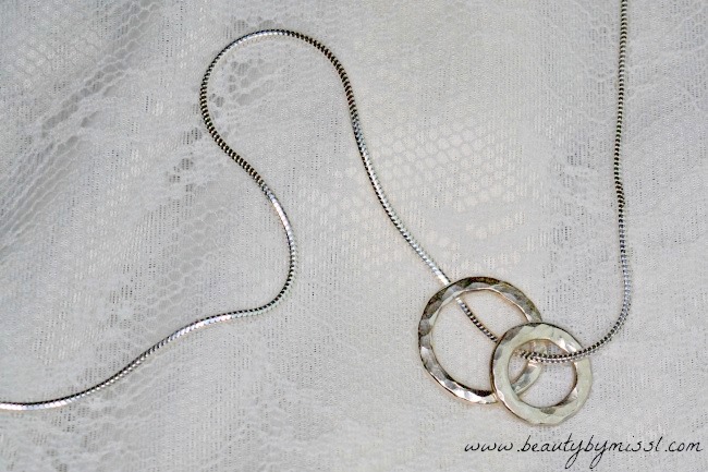 Vanilla Links Double Link Silver Pendant from Nude Jewellery