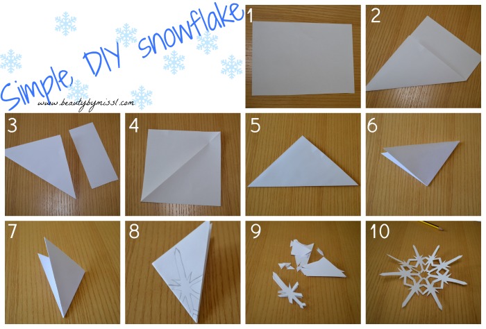 Simple DIY snowflake