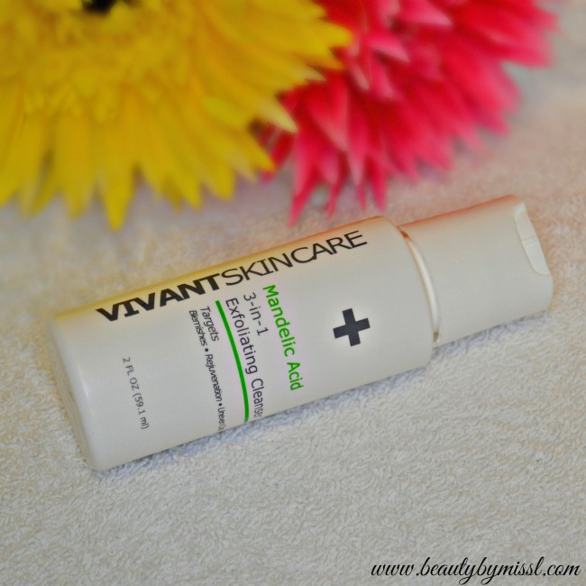 Vivant Skin Care Mandelic Acid 3-in-1 Exfoliating Cleanser
