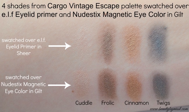 Magnetic Eye Color used as an eyeshadow primer