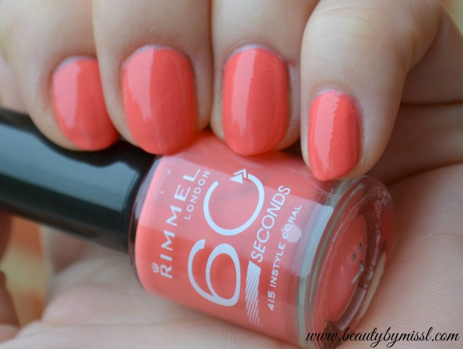 Rimmel 60 Seconds nail polish 415 Instyle Coral