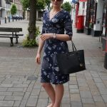 outfit jersey dress and flats