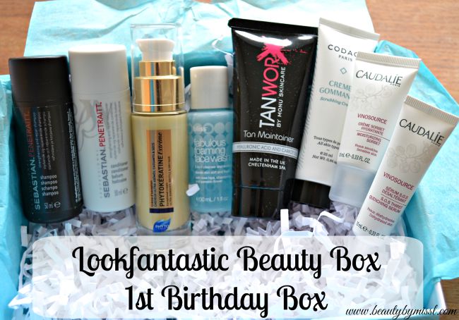 LookFantastic Beauty Box 1st Birthday Box aka September 2015 box