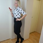 Black and white office look