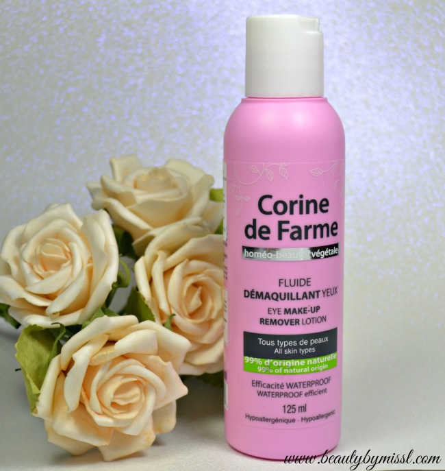 Corine de Farme Eye Makeup Remover Lotion review
