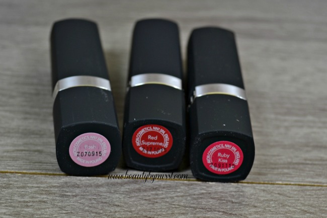 Avon True Colour Perfectly Matte lipsticks