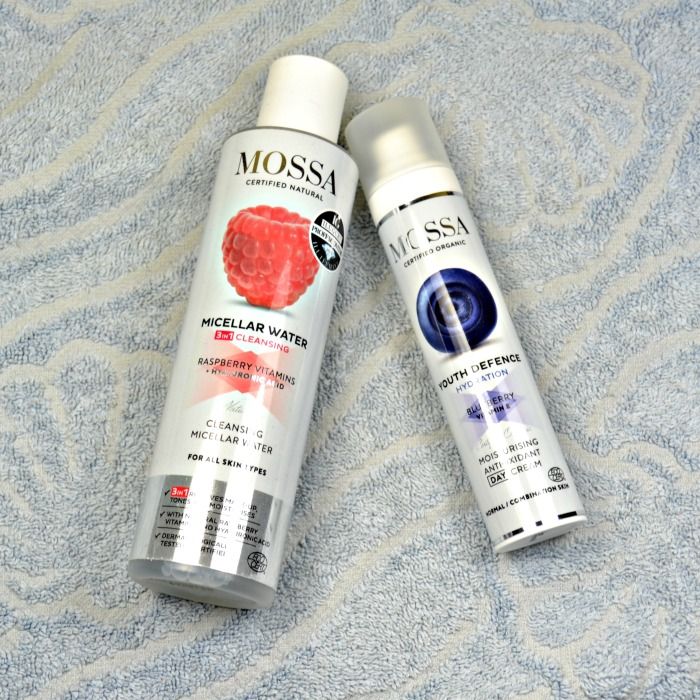 Mossa Micellar Water and Youth Defence Moisturising Antioxidant Day Cream