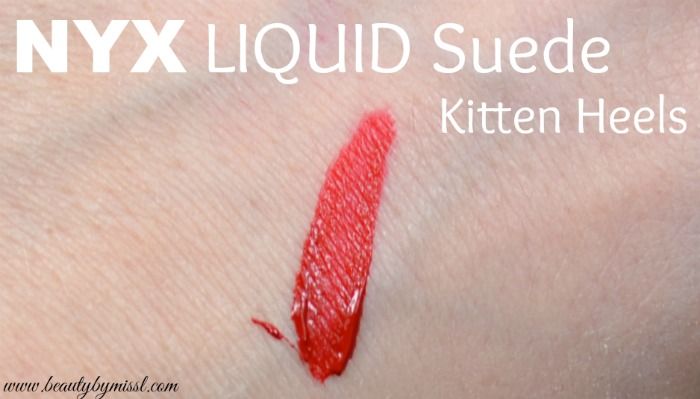 NYX Liquid Suede cream lipstick Kitten Heels swatch