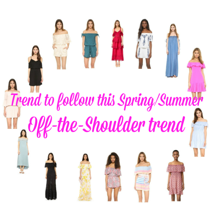 Trend to follow this SpringSummer Off Shoulder trend
