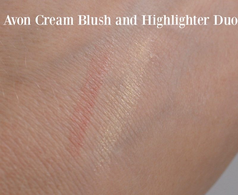 Avon Ideal Flawless Cream Blush and Highlighter Duo swatches