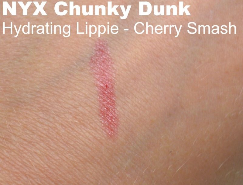 NYX Chunky Dunk Hydrating Lippie - Cherry Smash swatch
