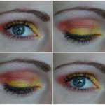 yellow orange eye makeup