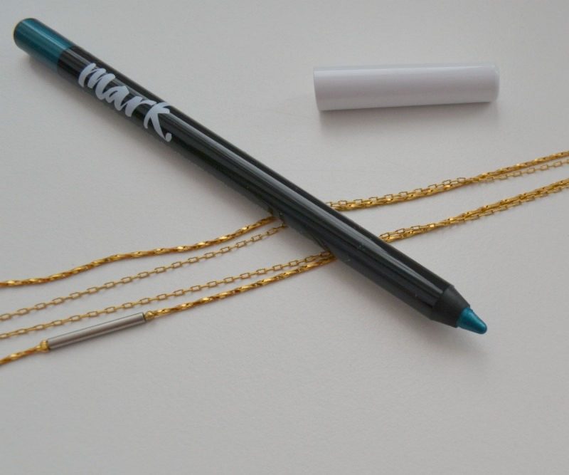 Avon Mark. Artist Gel Longwear Eyeliner in Tropical Teal swatches and review
