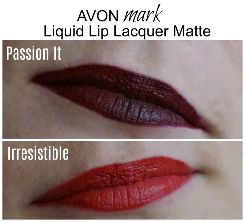 avon mark liquid lip lacquer matte swatches