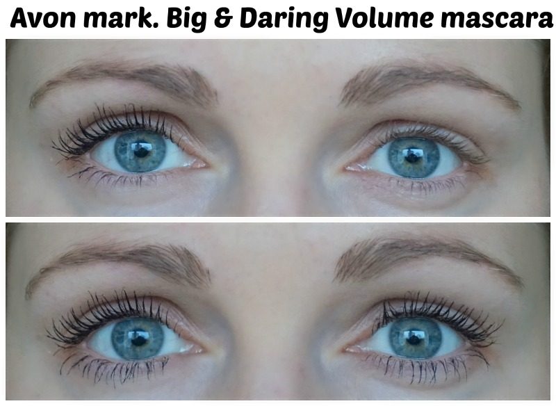 avon mark big & daring volume mascara before after