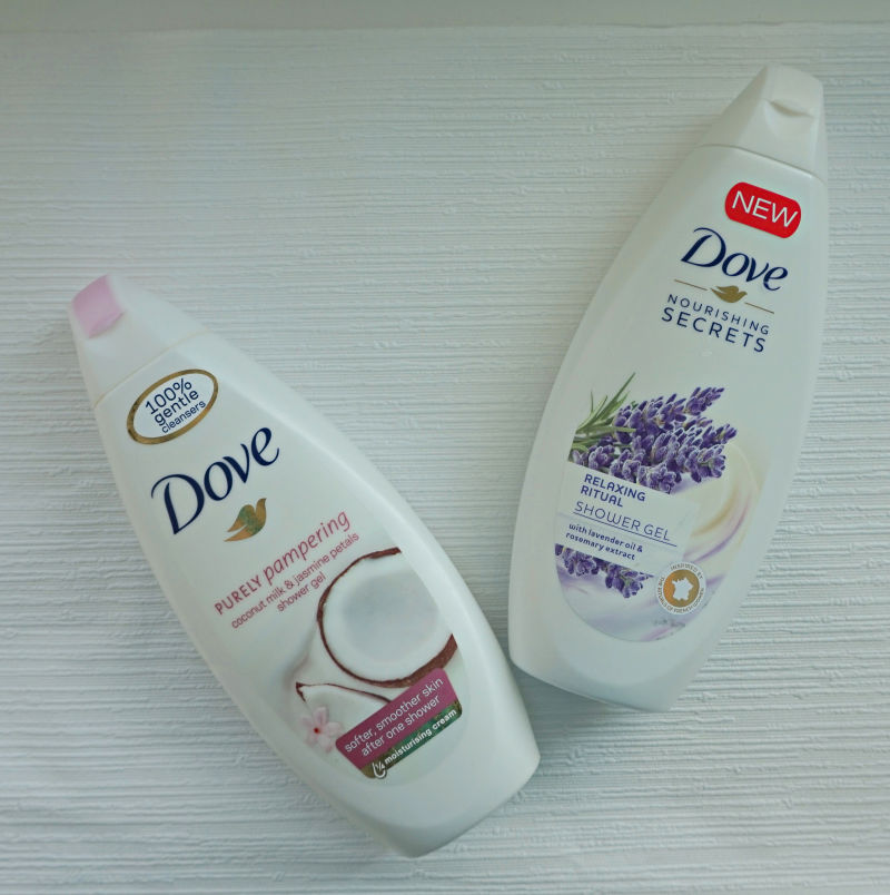 Dove Purely Pampering & Nourishing Secrets shower gels