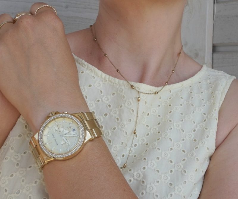 Michael Kors watch and Happiness Boutique necklace