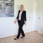 Reserved blazer Mosaic trousers H&M blouse